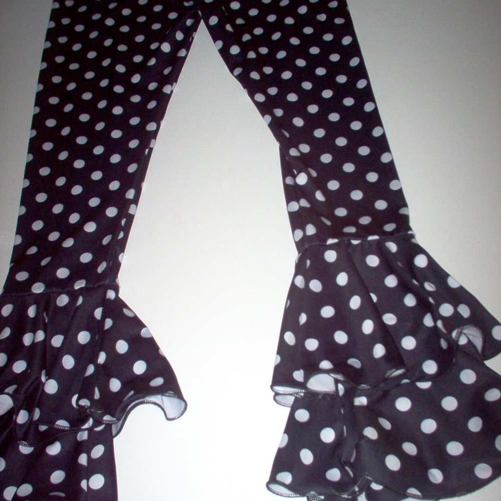 Pants polkadot, polyester/spandex pants, girls large